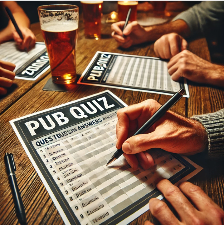 Antwoordformulier pubquiz